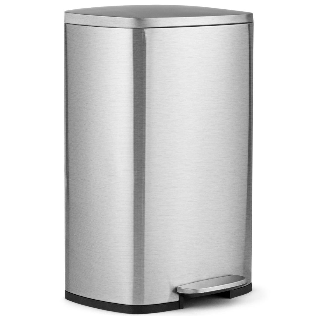 50L Stainless Steel Trash Garbage Can with Bucket