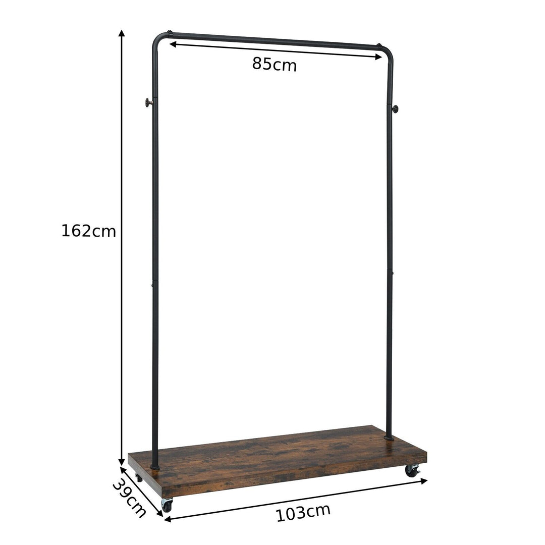 Clothes Rail Garment Rack with Wheels for Bedroom Hallway Shop