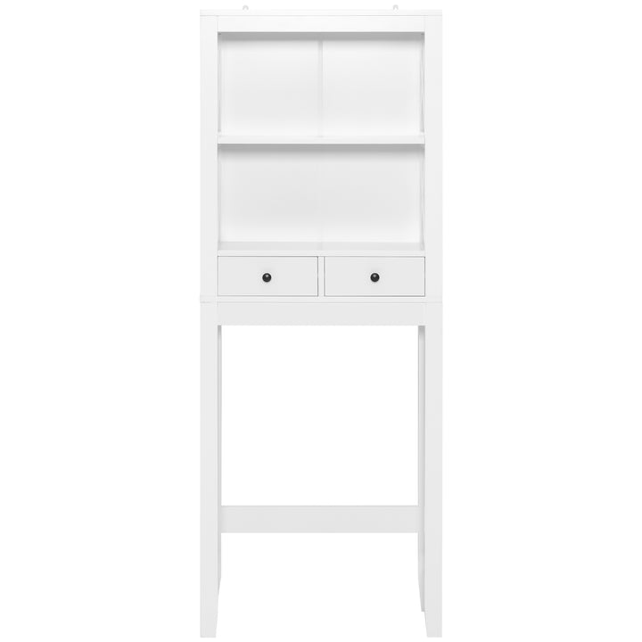 Freestanding Washing Machine Shelves with 2 Drawers