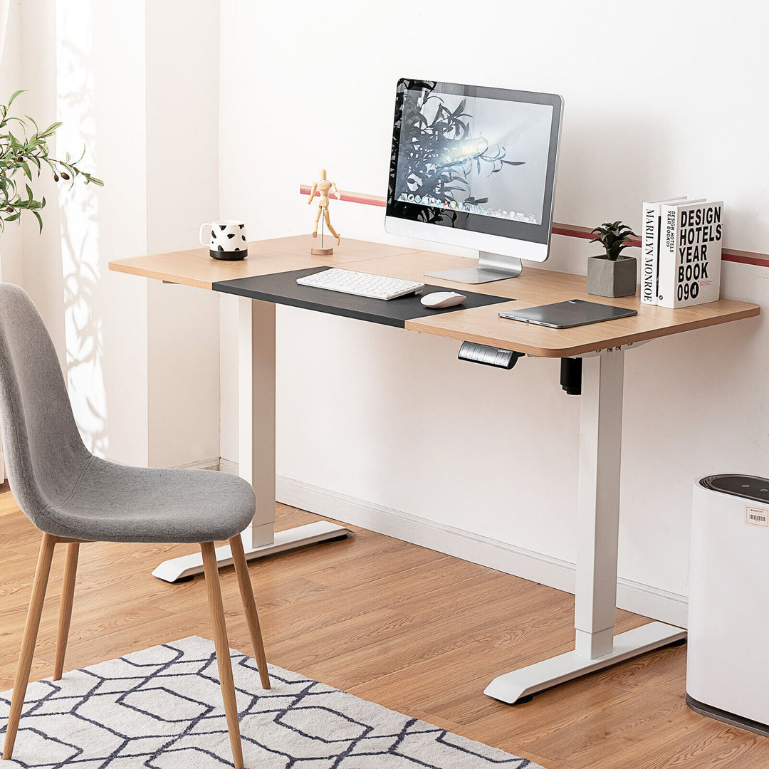 Electric Height Adjustable Standing Desk - Natural