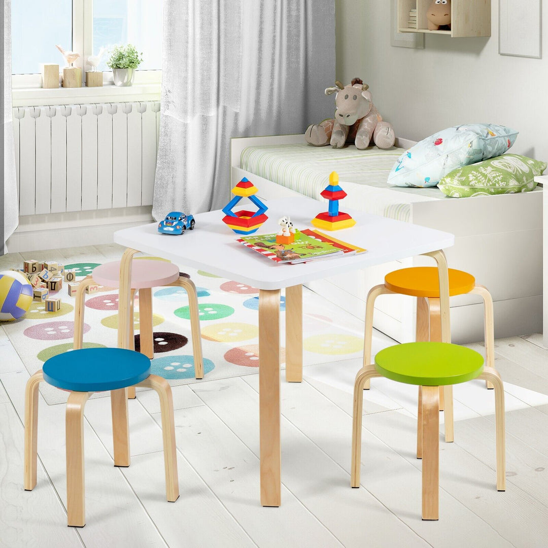 5-Piece Kids Table and Chair Sets for Play Room-Multicolor
