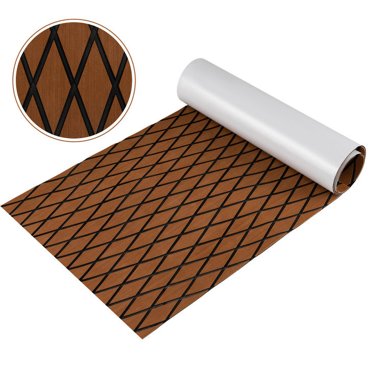 Boat Decking Sheet with Self-Adhesive Backing-Brown