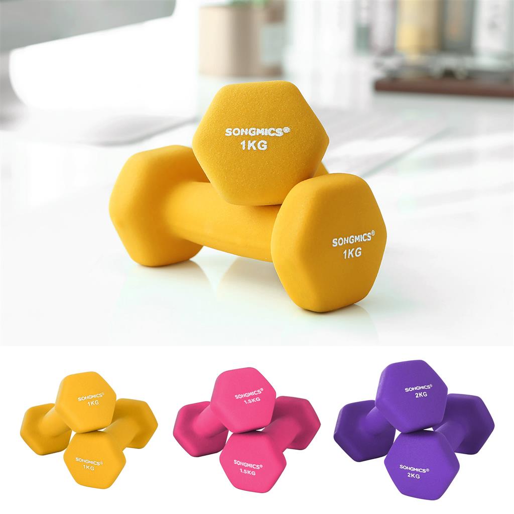 Hex Dumbbells Set with Stand