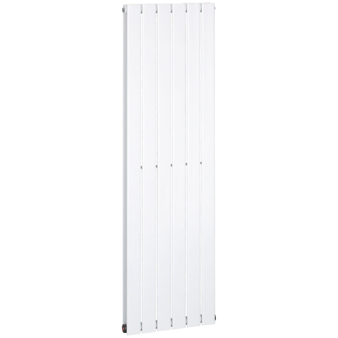 HOMCOM 46 x 160cm Space Heater, Water-filled Heater for Home, Horizontal Designer Radiators, Quick Warm up, Living room, Study, Bathrooms, White