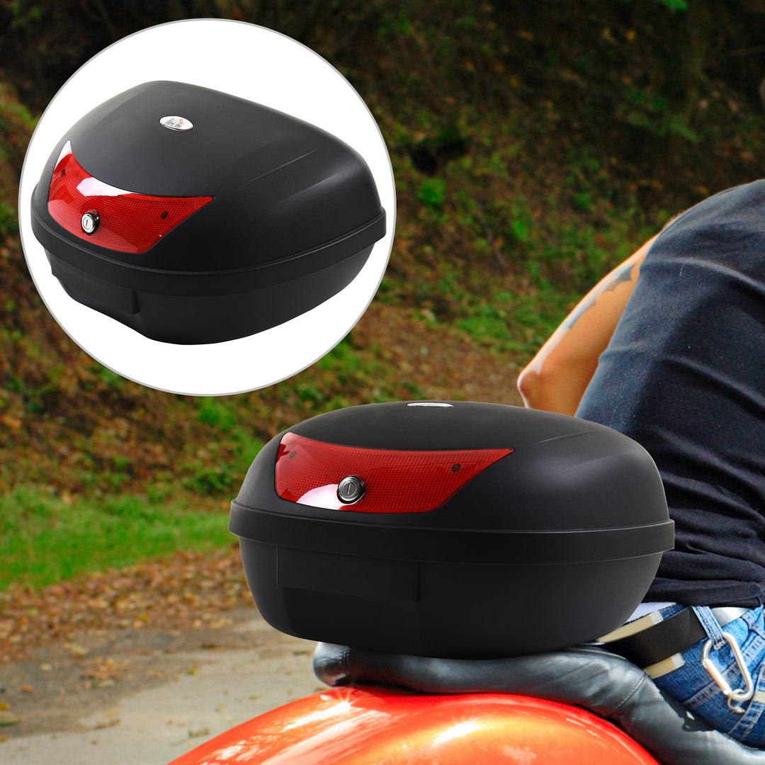 48L Motorcycke Trunk Travel Luggage Storage Box, Can Store Helmet