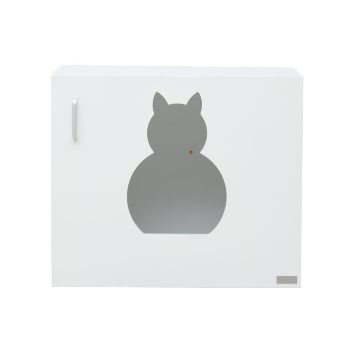 Cat Litter Box Bathroom Furniture-White