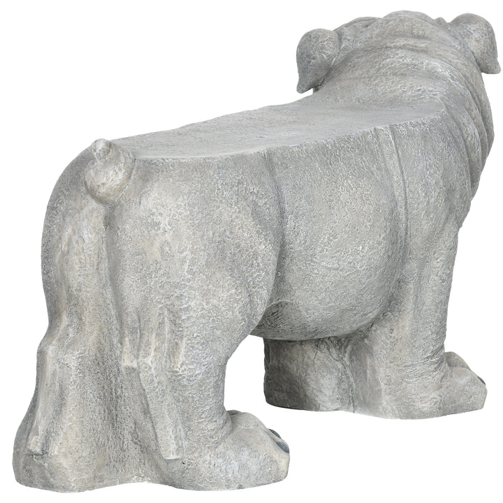 Realistic Pekingese Sculpture, Garden Statue / Garden Stool, Outdoor Dog Ornament Home Decoration