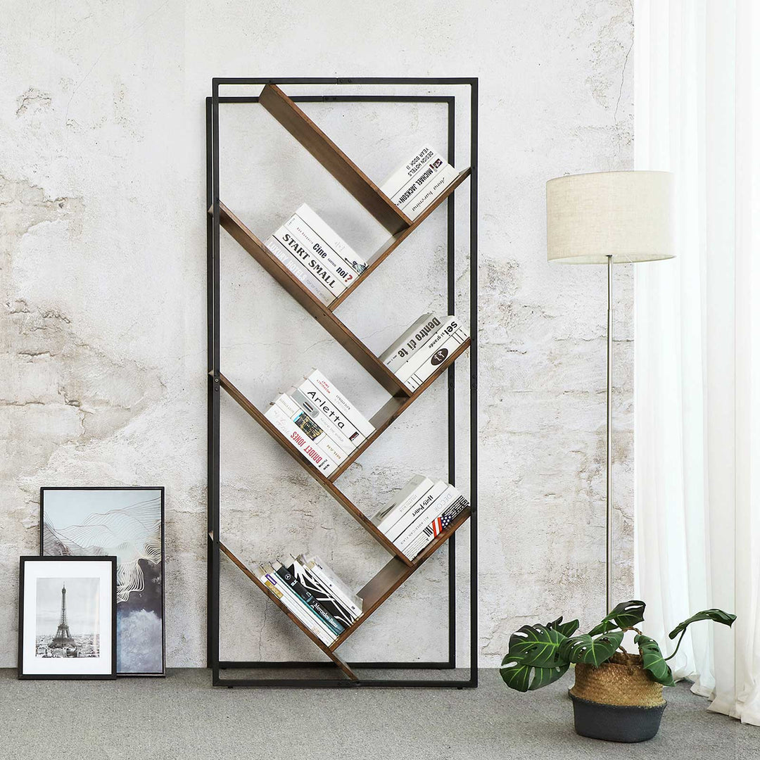 Industrial Tree-Shaped Bookcase
