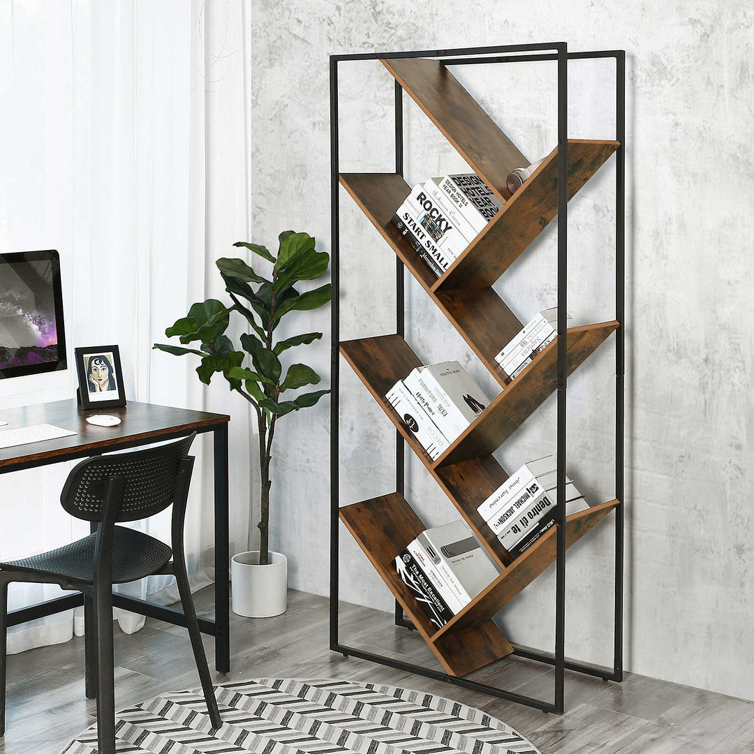 Industrial Tree-Shaped Bookcase