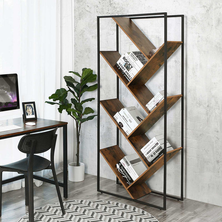 Industrial Tree-Shaped Bookcase