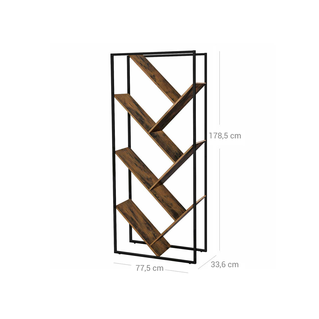 Industrial Tree-Shaped Bookcase