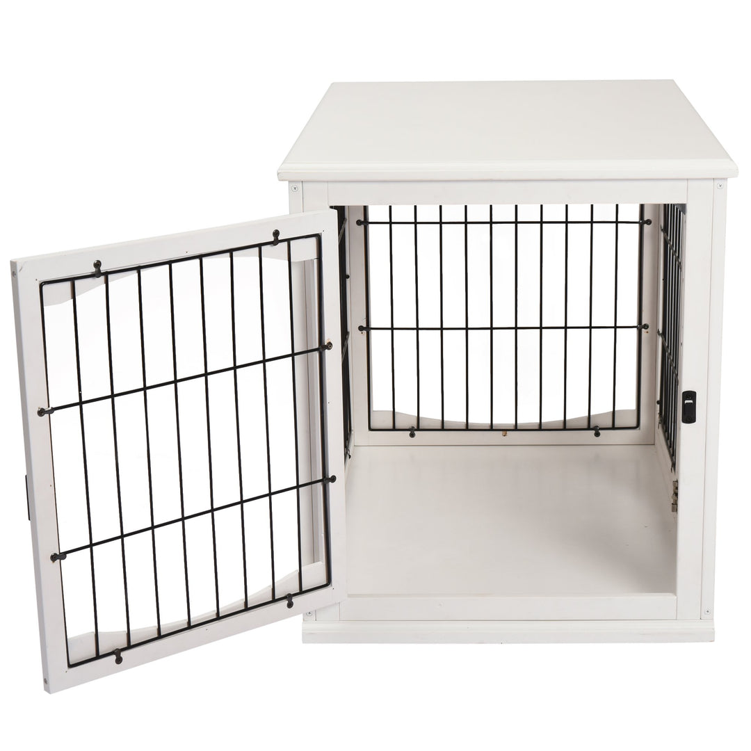 3-Door Small Indoor Pet Cage White