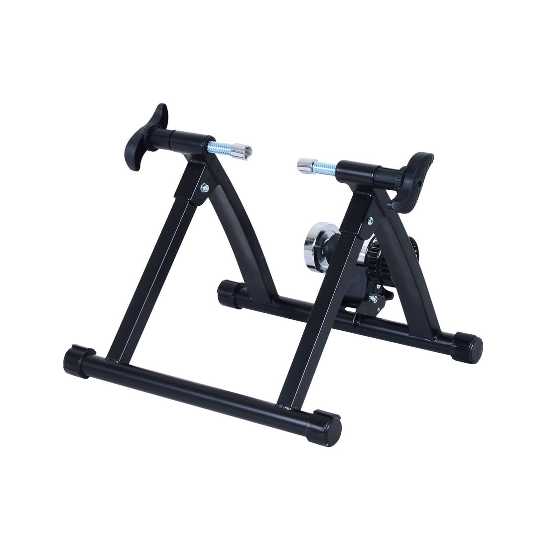 Foldable Indoor Bicycle Bike Turbo Trainer-Black