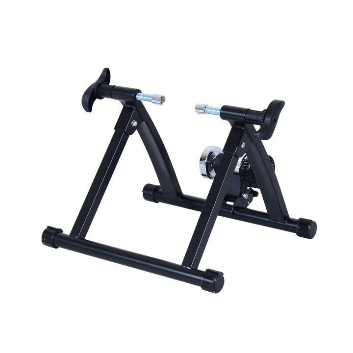 Foldable Indoor Bicycle Bike Turbo Trainer-Black