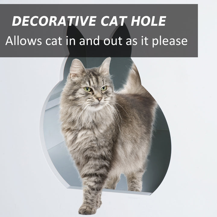 Cat Litter Box Bathroom Furniture-White