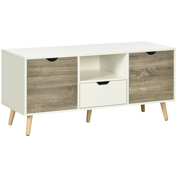 TV Stand with Storage Cabinets and Drawer for up to 50 inches - Grey