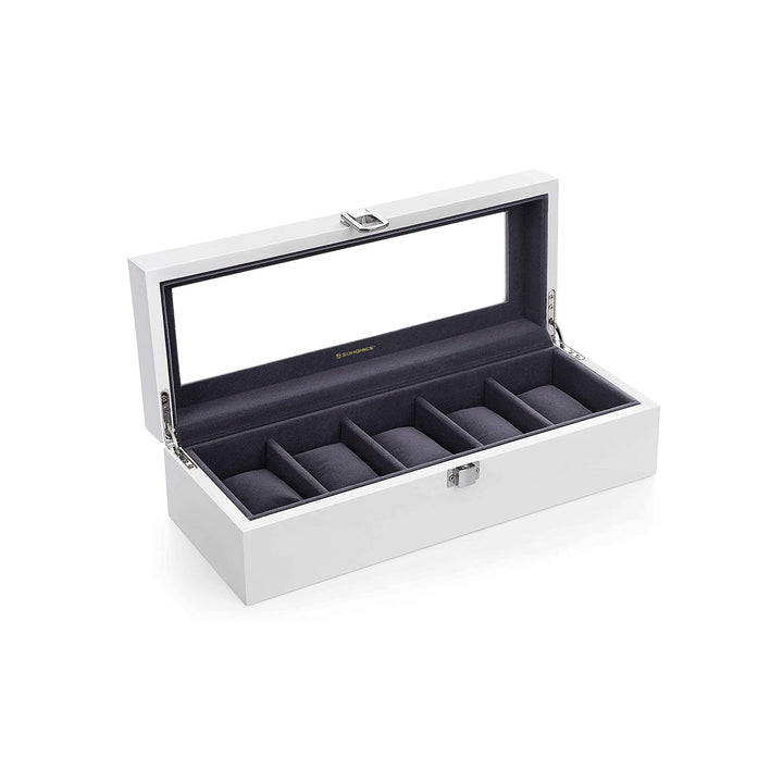 5 Slots Wooden Watch Box