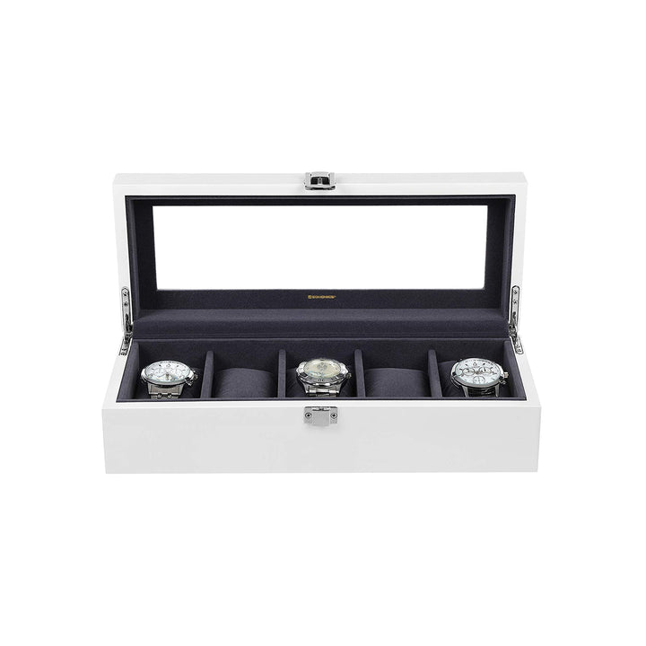 5 Slots Wooden Watch Box