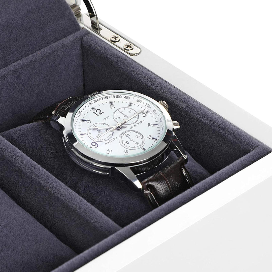 5 Slots Wooden Watch Box