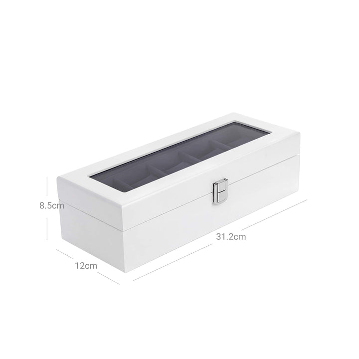 5 Slots Wooden Watch Box