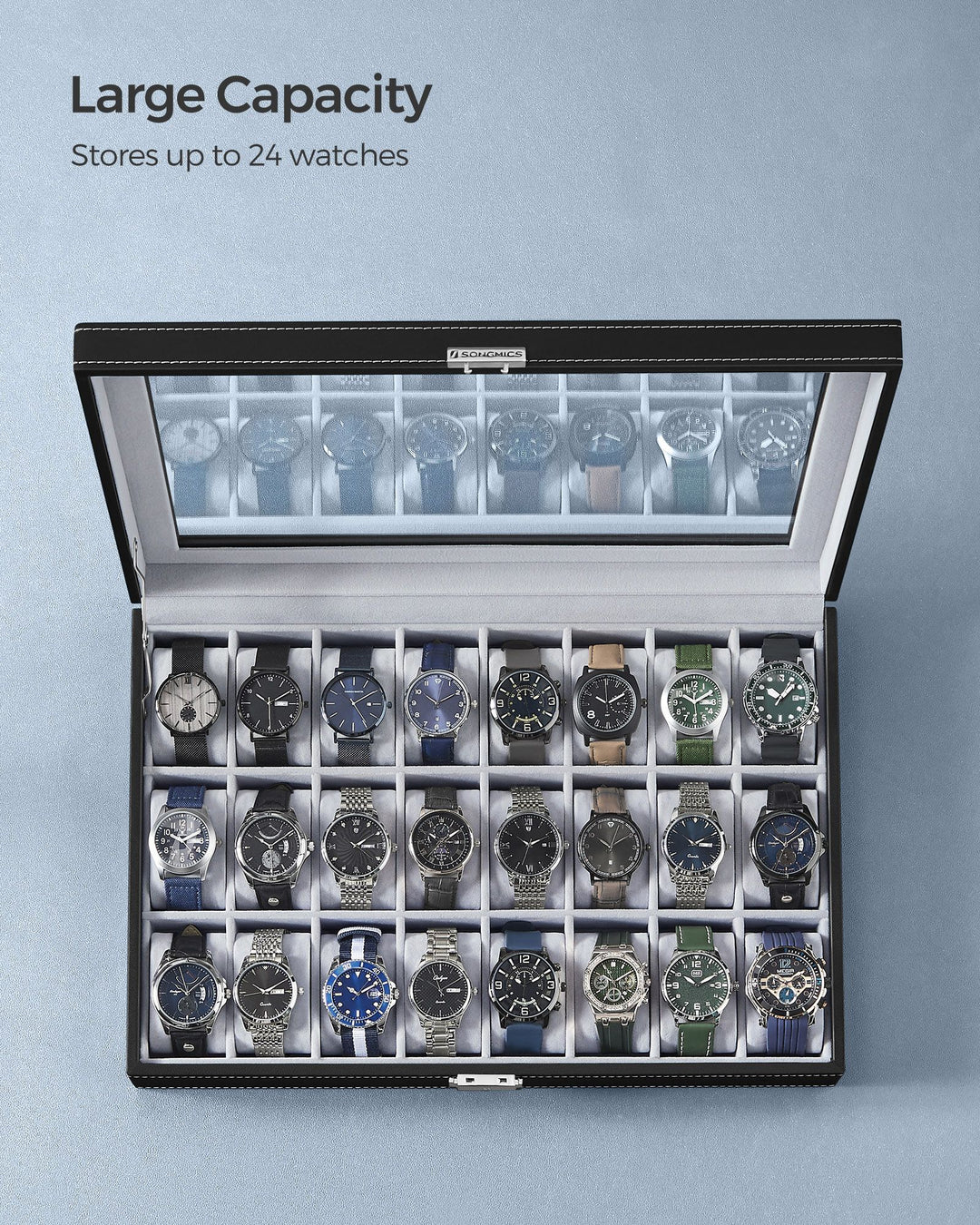 24 Slots Watch Box