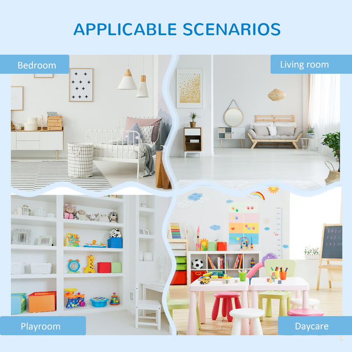 Kids Storage Unit Toy Box Organiser Book Shelf with shelves, storage cabinets, storage boxes, and storage baskets, Blue