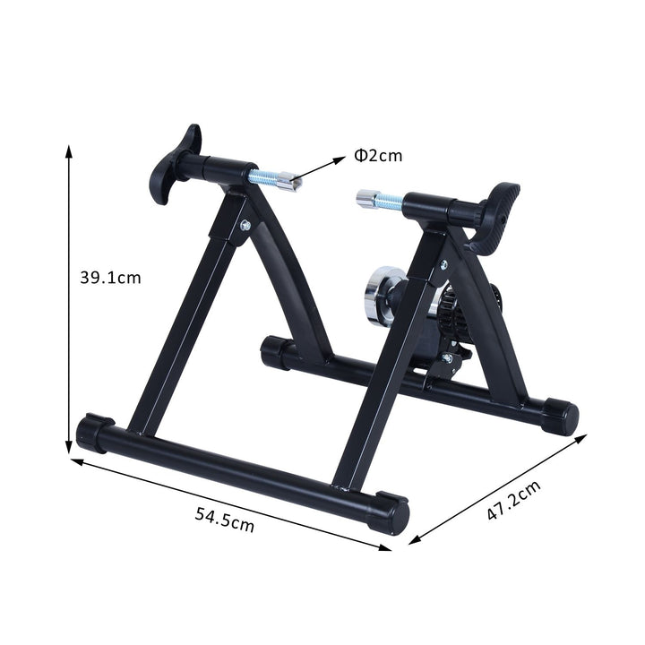 Foldable Indoor Bicycle Bike Turbo Trainer-Black