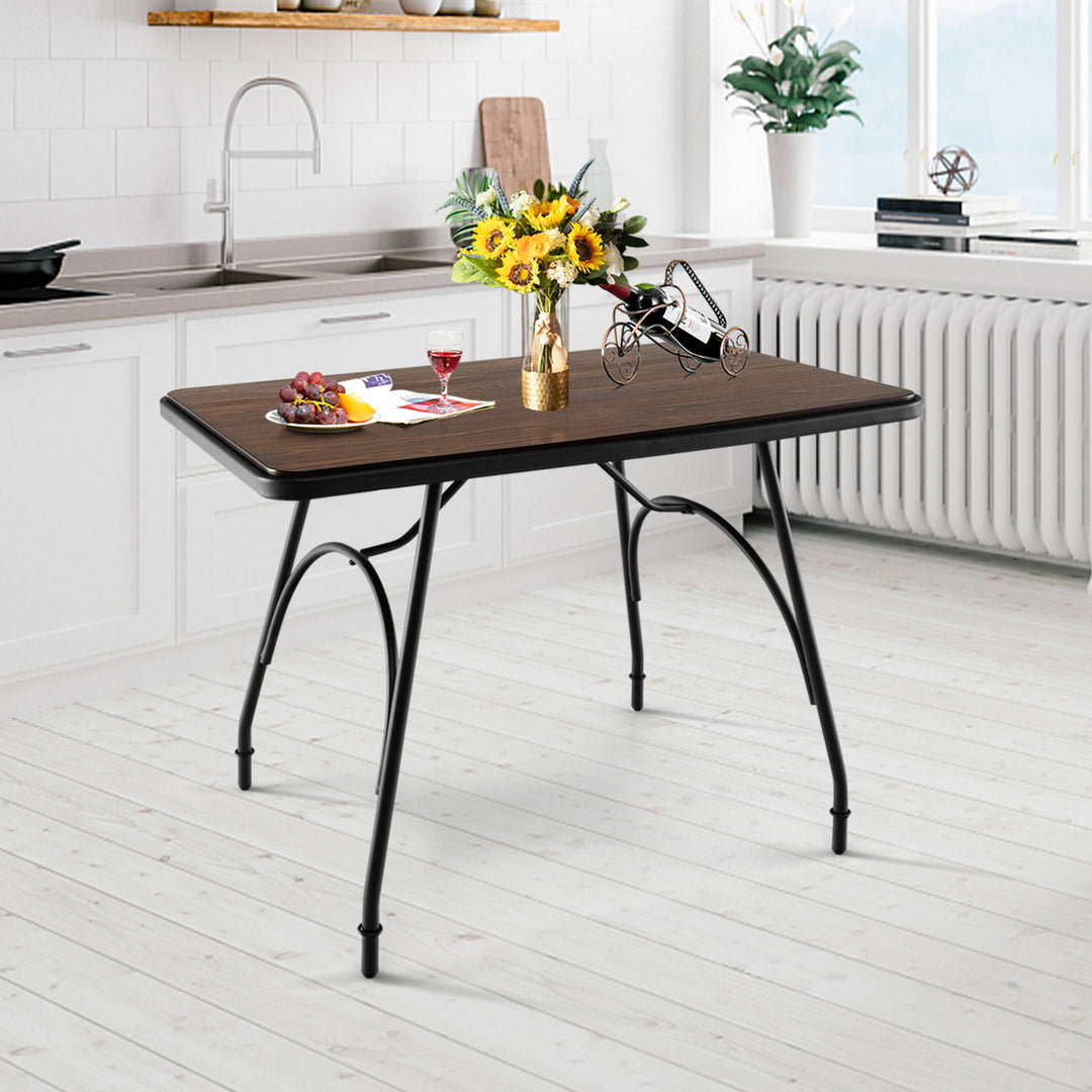 Industrial Style Dining Table with Spacious Tabletop