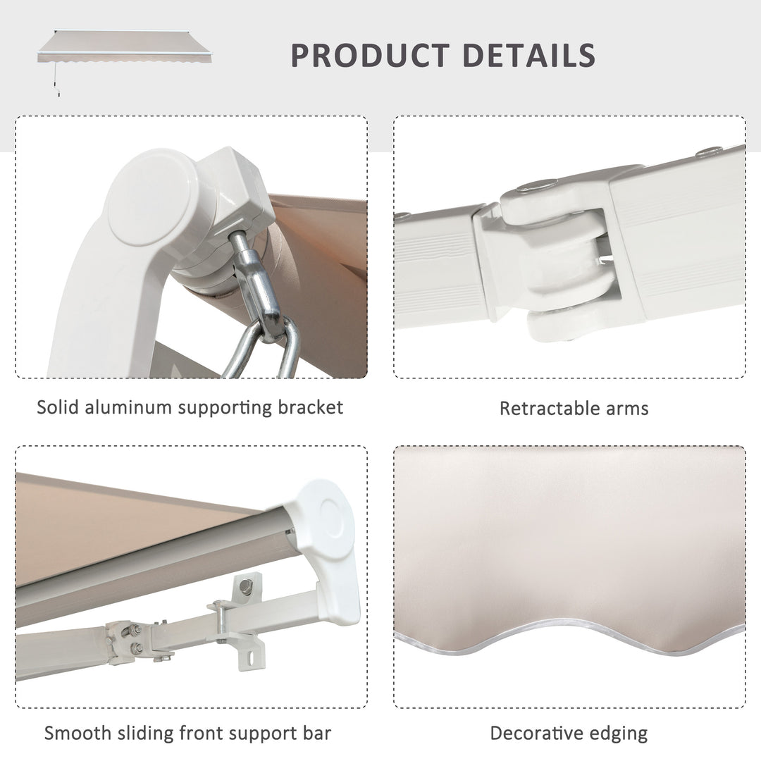 2.95Lx2.5M  Retractable Manual/Electric Awning