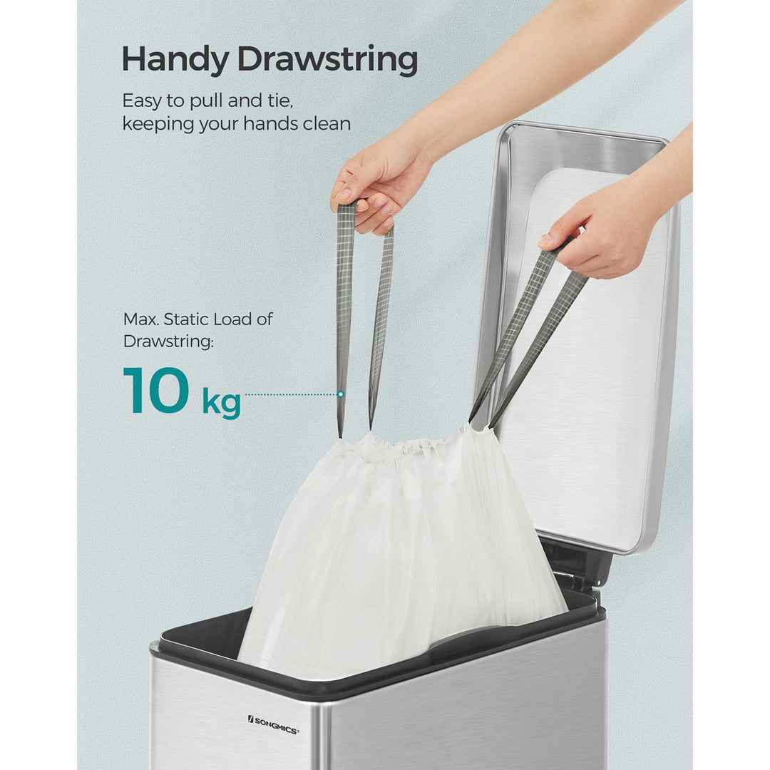 45-55L Drawstring Rubbish Bags 3 Rolls 120 Pieces