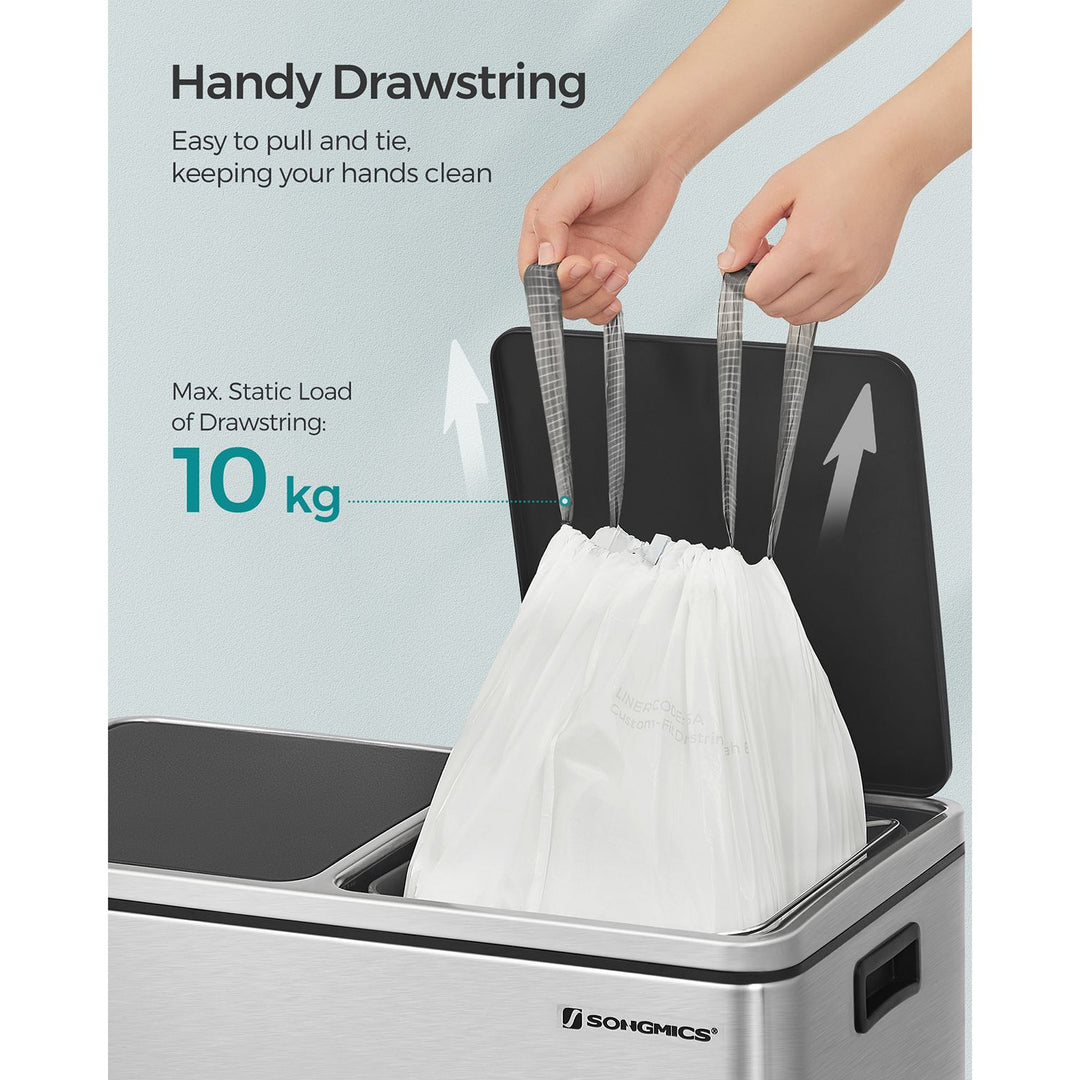 25L Drawstring Rubbish Bags 1 Roll 40 Pieces