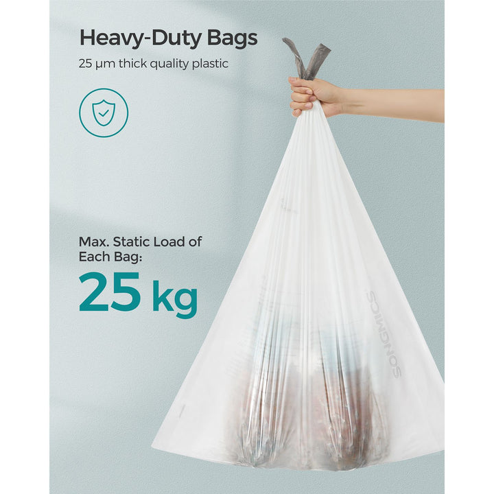 50L Drawstring Rubbish Bags 1 Roll 40 Pieces