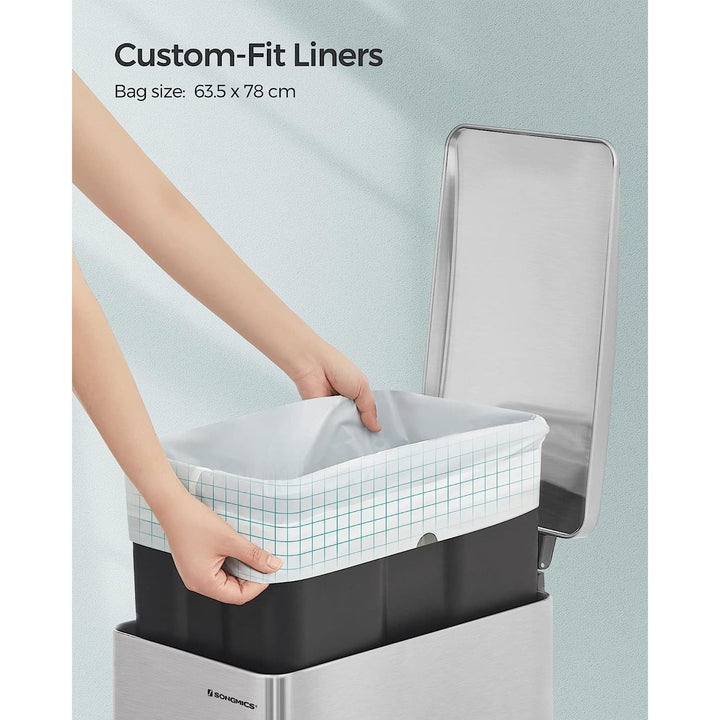 Bin Liners for 45-55L Kitchen Bins 80 Pieces