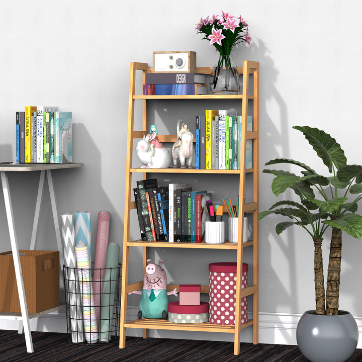 4 Tier Ladder Shelf Storage Unit