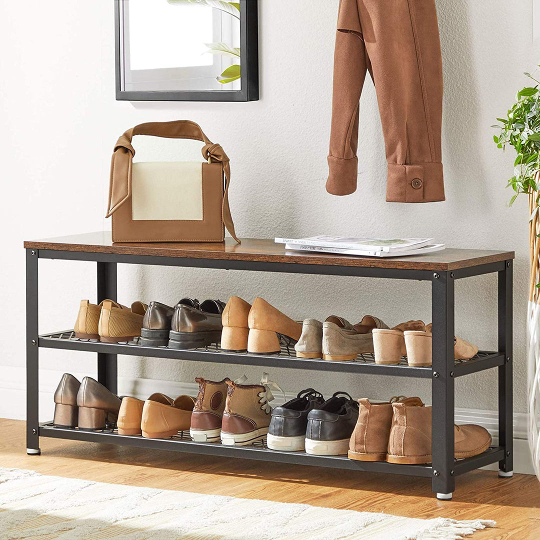 Shoe Rack with 2 Shelves