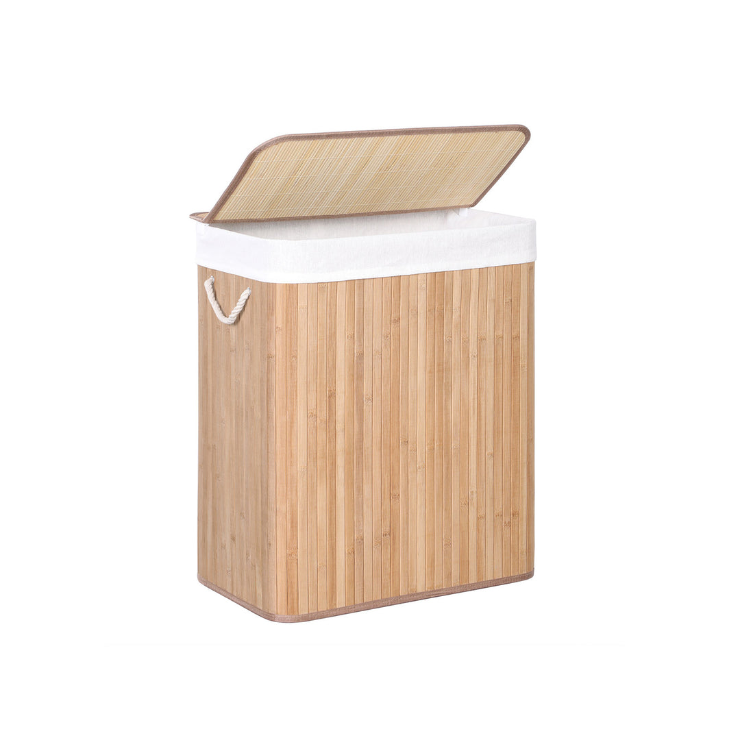 Bamboo Laundry Hamper with Removable Lid