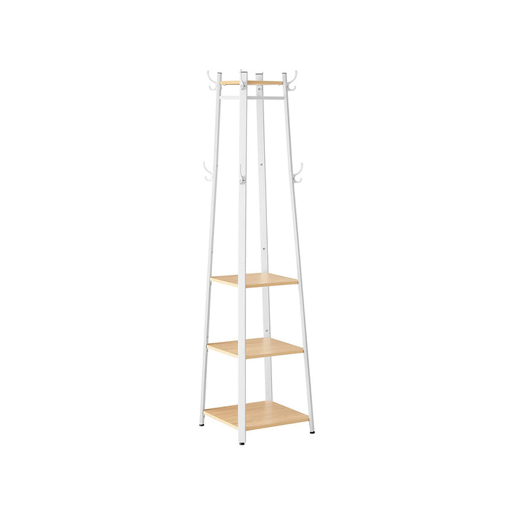 Coat Stand with 4 Shelves