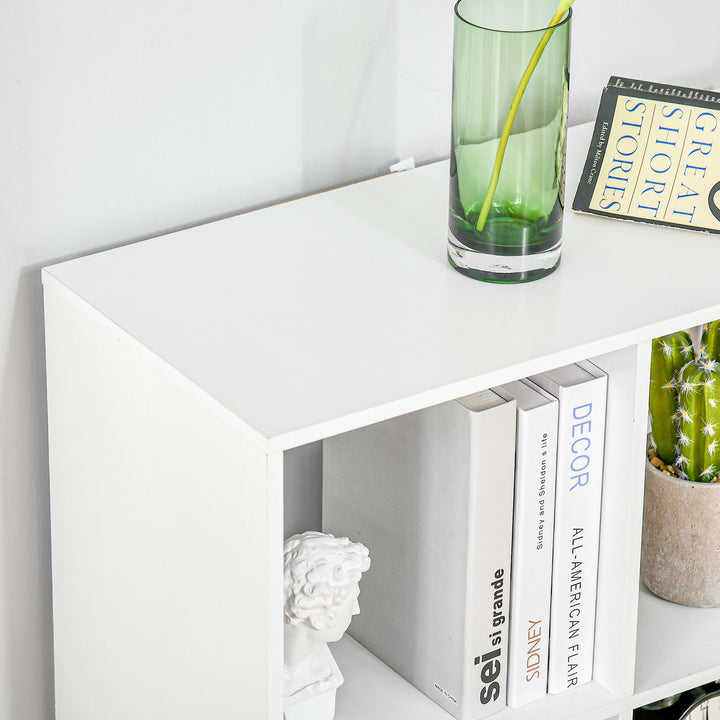 3-tier 6 Cubes Storage Unit Particle Board Cabinet Bookcase Organiser Home Office Shelves White