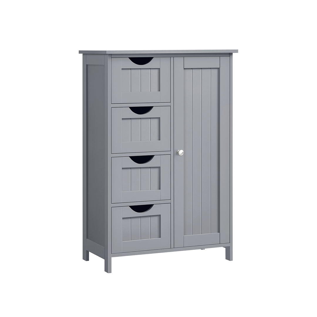 Bathroom Floor Storage Cabinet with 4 Drawers