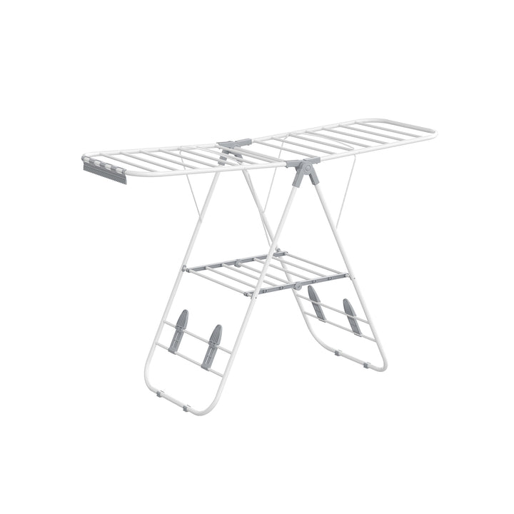 Foldable Clothes Airer White and Grey