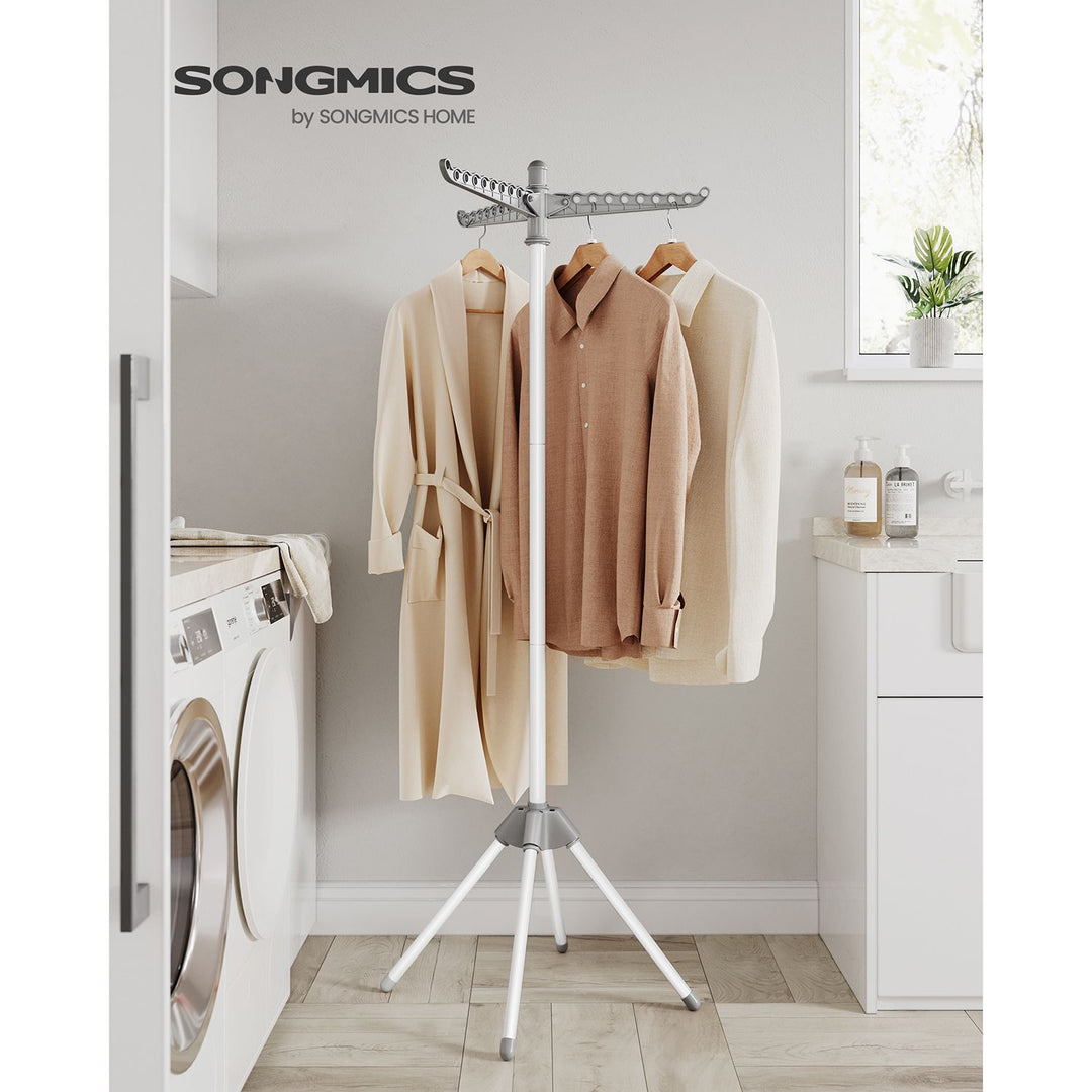 Clothes Airer Grey and White