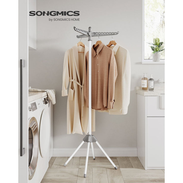 Clothes Airer Grey and White