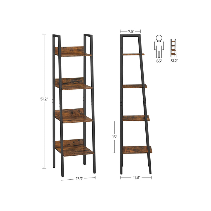 VASAGLE 4 Tier Ladder Shelf