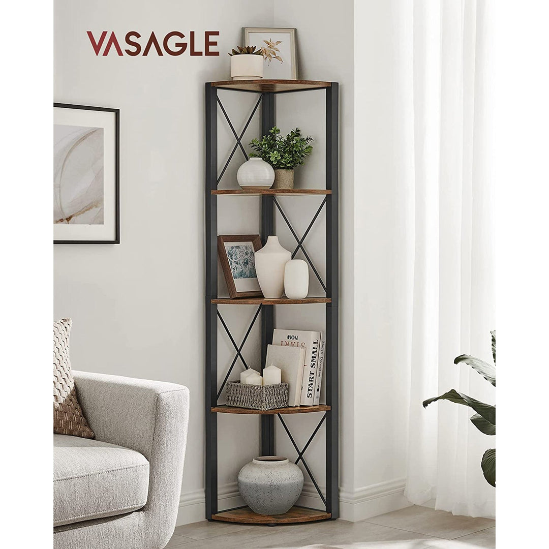 VASAGLE VASAGLE 5 Tier Multipurpose Corner Shelf