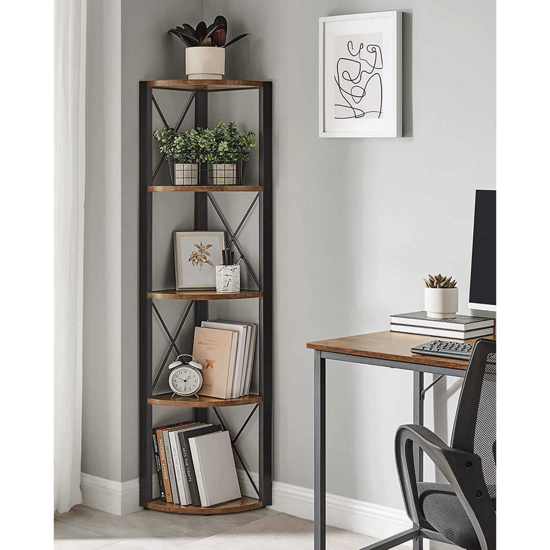 VASAGLE 5 Tier Multipurpose Corner Shelf