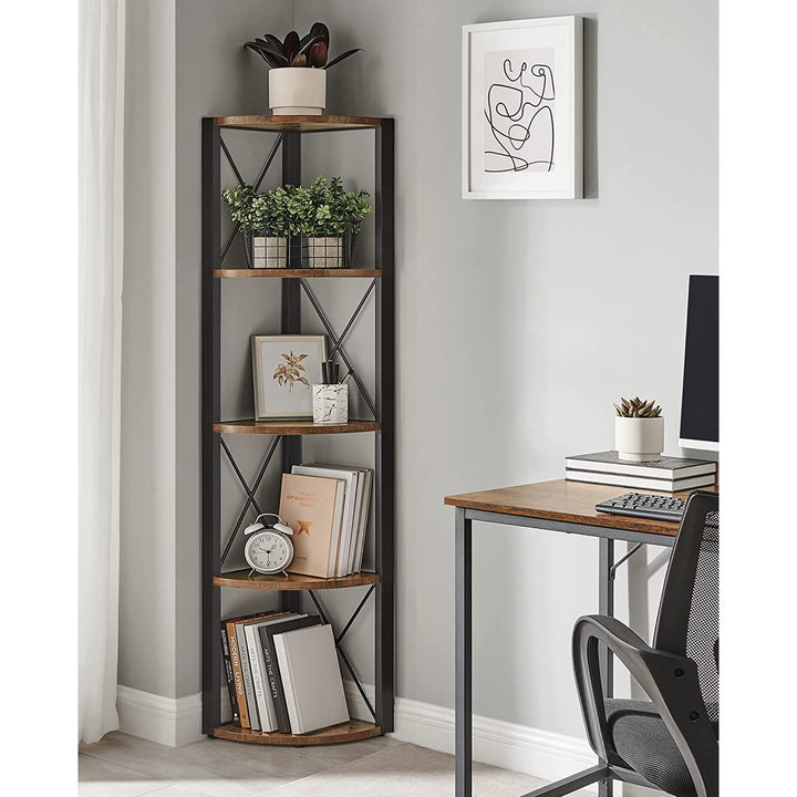 VASAGLE 5 Tier Multipurpose Corner Shelf