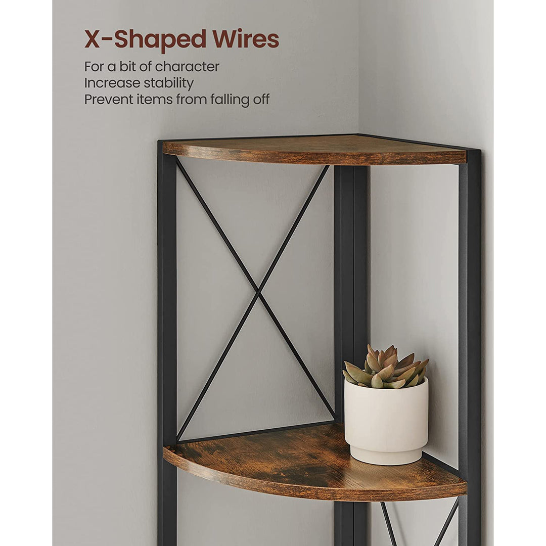 VASAGLE 5 Tier Multipurpose Corner Shelf