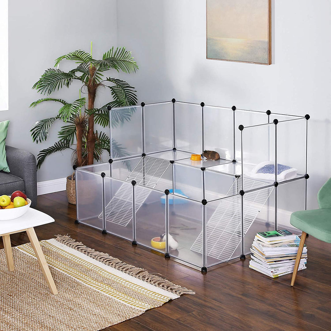 White Plastic Pet Playpen for Small Animals