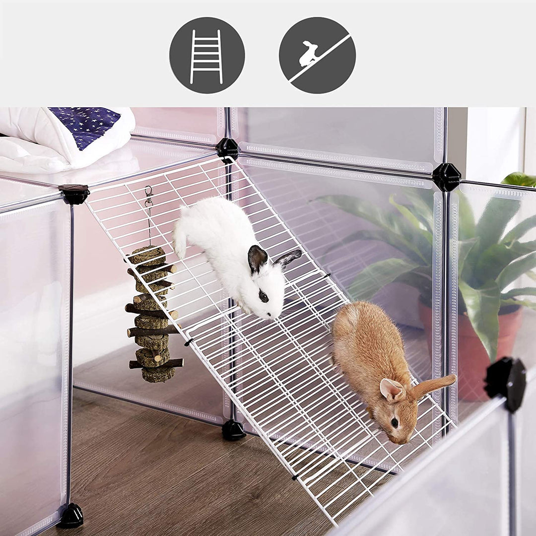 White Plastic Pet Playpen for Small Animals