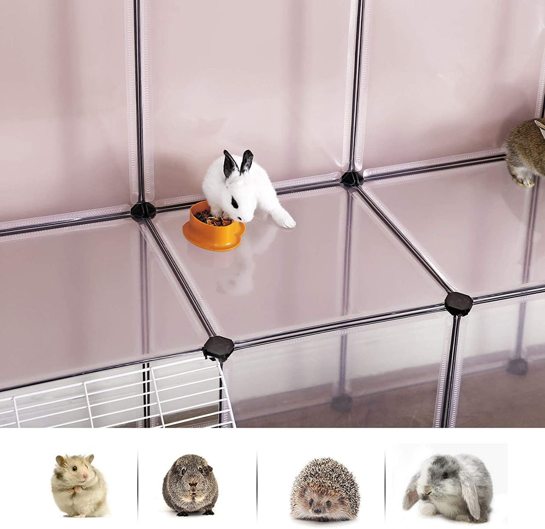 White Plastic Pet Playpen for Small Animals